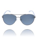 Okulary męskie polaryzacyjne pilotki AVIATOR srebrne