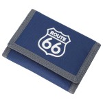 Portfel młodzieżowy na rzep ROUTE 66 granatowy średni