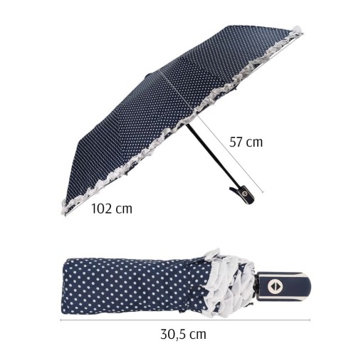 KA230 Parasol w grochy kropki z falbanką granatowy 8.jpg