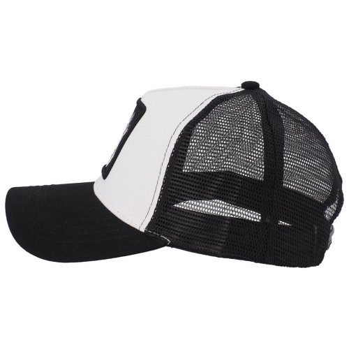 KA508 Czapka z daszkiem siatka WILK trucker cap biało-czarna 2.jpg