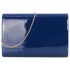 KA584 Lakierowana granatowa torebka wieczorowa kopertówka duża 5.jpg