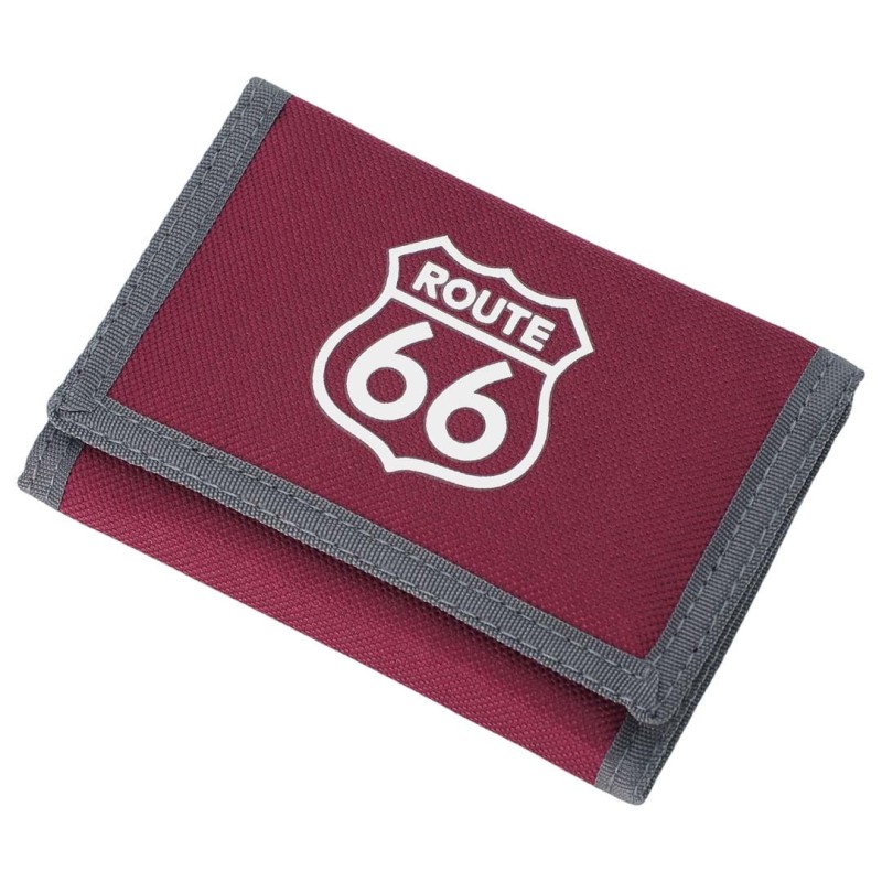 KA311 Portfel młodzieżowy na rzep ROUTE 66 bordowy 1.jpg