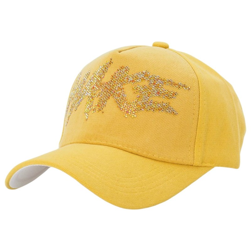 KA329 czapka z daszkiem żółta MAKE damska 1.jpg