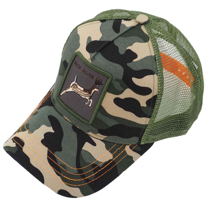 KA482 Czapka z daszkiem KOZIOŁ z siatką trucker cap moro-zielona 4.jpg