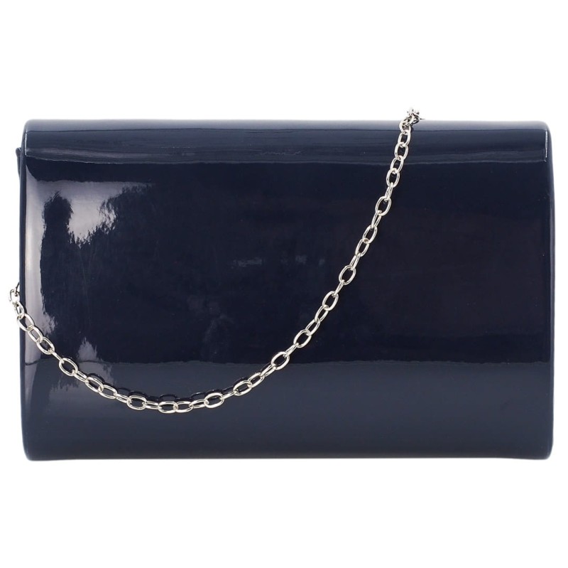 KA549 Lakierowana torebka wieczorowa kopertówka ciemnoniebieska 3.jpg