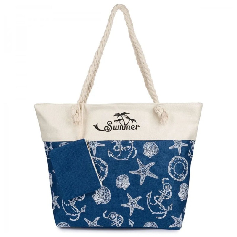 KA724 Torba plażowa duża SUMMER granatowa z saszetką 1.jpg