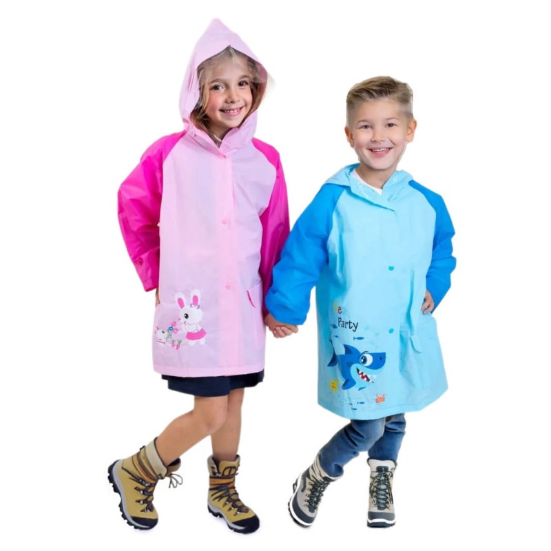 KA757 Płaszcz przeciwdeszczowy dziecięcy 125-135cm różowy jednorożec 5.jpg
