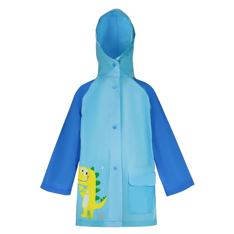 KA754 Płaszcz przeciwdeszczowy dziecięcy 125-135cm niebieski dinozaur 1.jpg