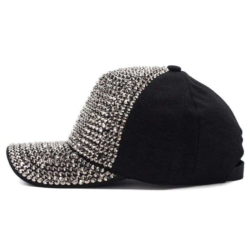 KA202 czapka z daszkiem cekiny dżety czarno-srebrna damska 2.jpg