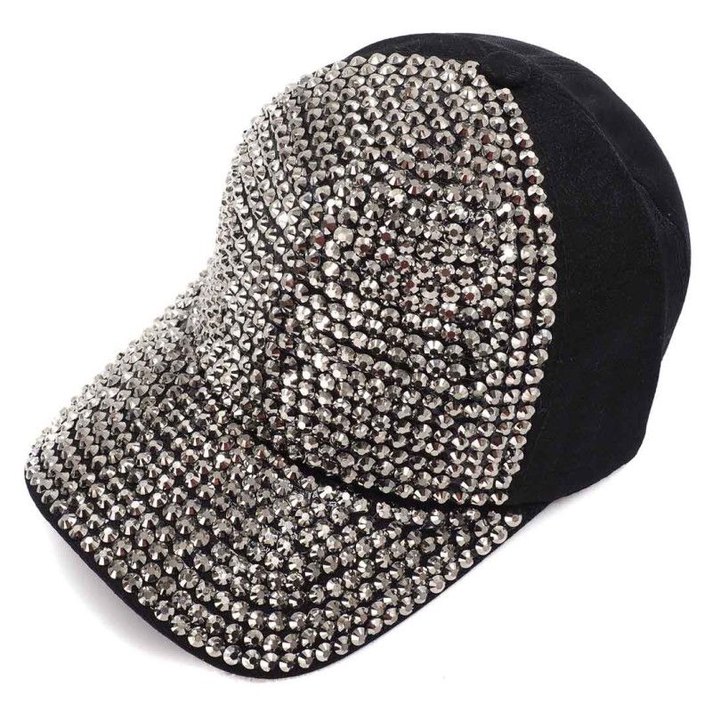 KA202 czapka z daszkiem cekiny dżety czarno-srebrna damska 4.jpg