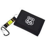 Portfel młodzieżowy duży ROUTE 66 czarny ze smyczą