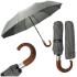 KA406 Parasol szary w paski z zagiętą rączką Zilner, parasolka męska damska solidna 1.jpg