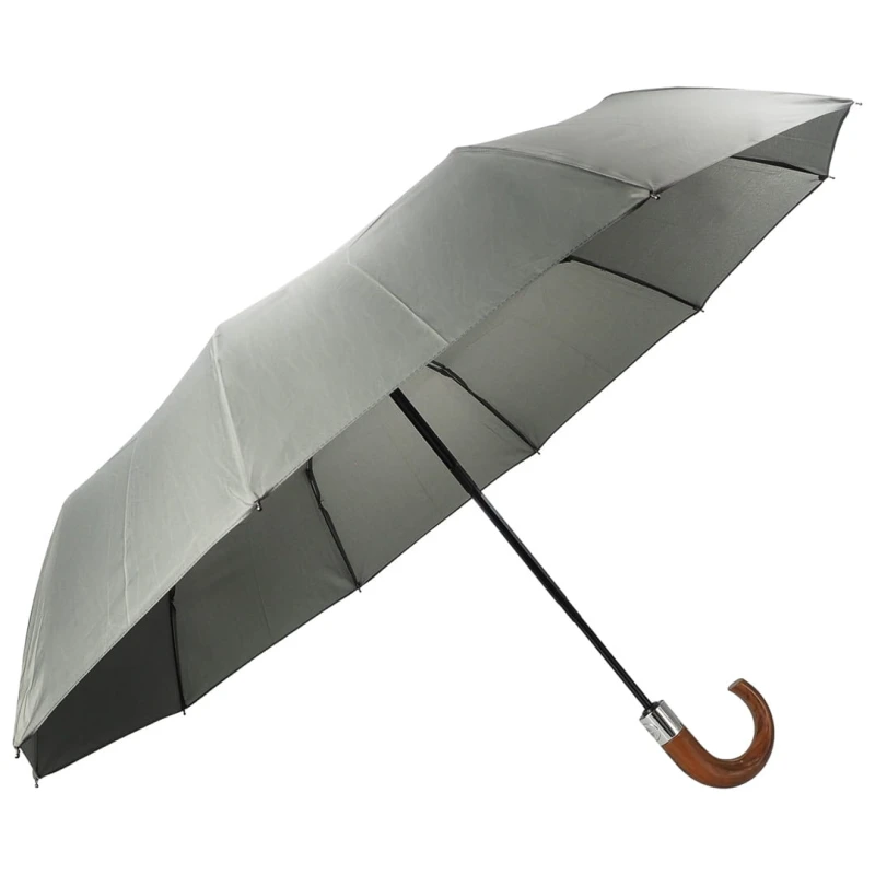 KA409 Parasol szary z zagiętą rączką Zilner, parasolka męska damska solidna 2.jpg
