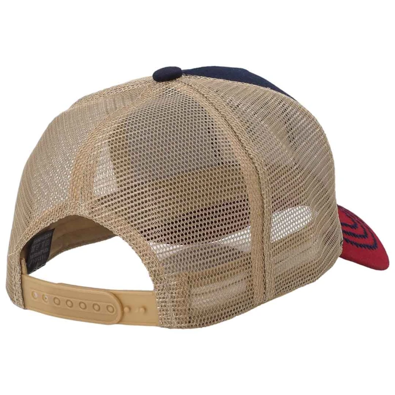 KA427 Czapka z daszkiem PANTERA z siatką trucker cap granatowo-beżowa 3.jpg