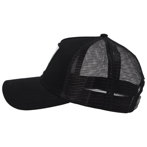 KA429 Czapka z daszkiem WEED z siatką trucker cap czarna 2.jpg