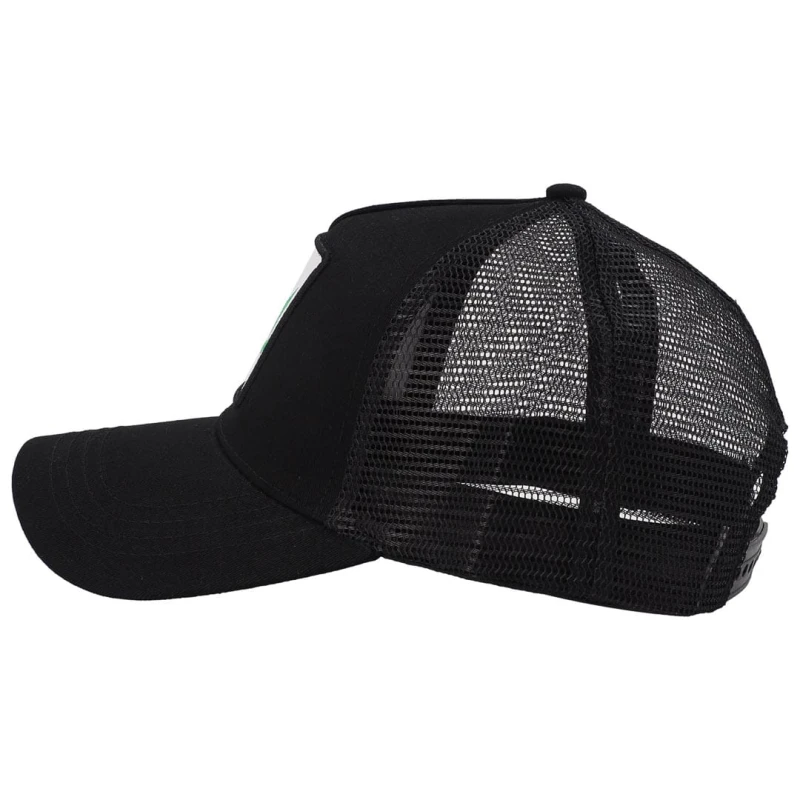 KA429 Czapka z daszkiem WEED z siatką trucker cap czarna 2.jpg