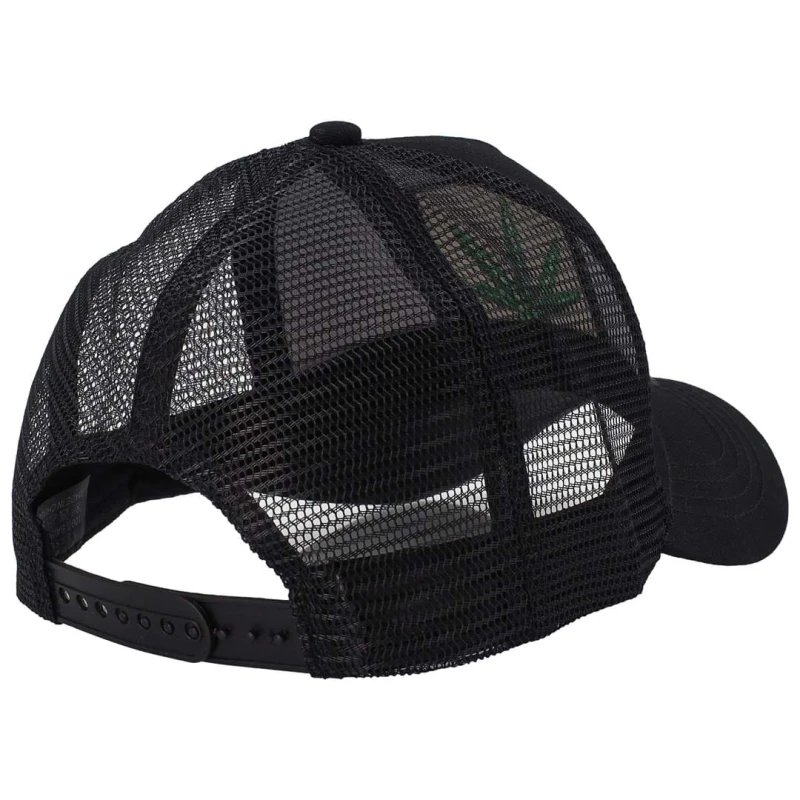 KA429 Czapka z daszkiem WEED z siatką trucker cap czarna 3.jpg