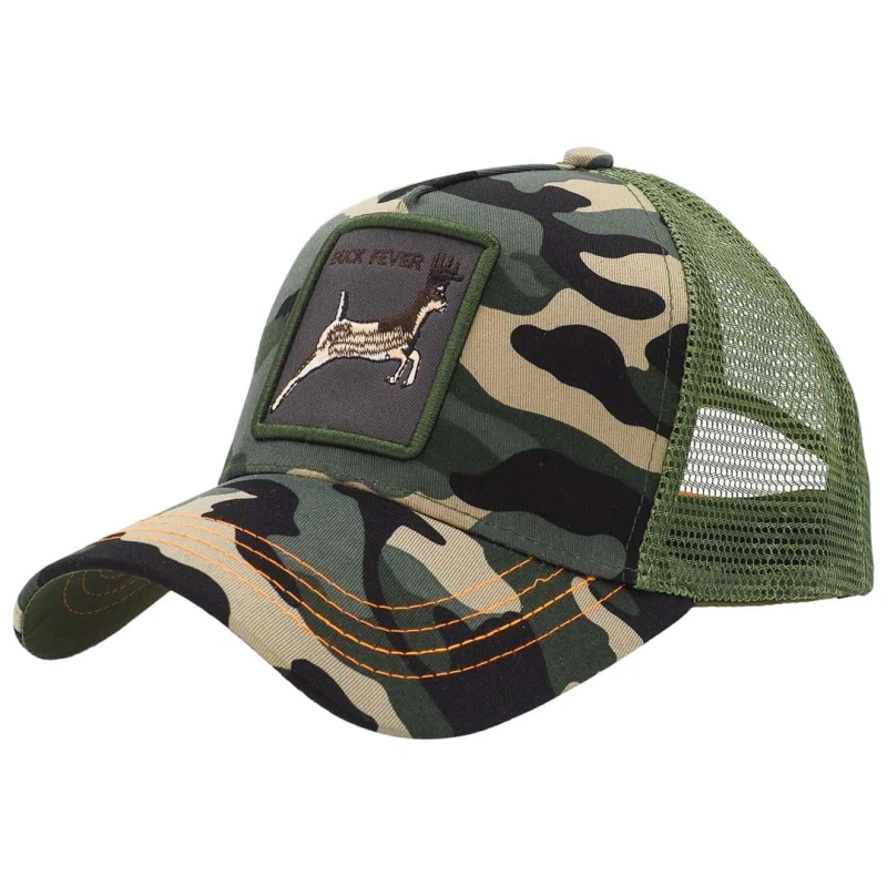 KA482 Czapka z daszkiem KOZIOŁ z siatką trucker cap moro-zielona 1.jpg