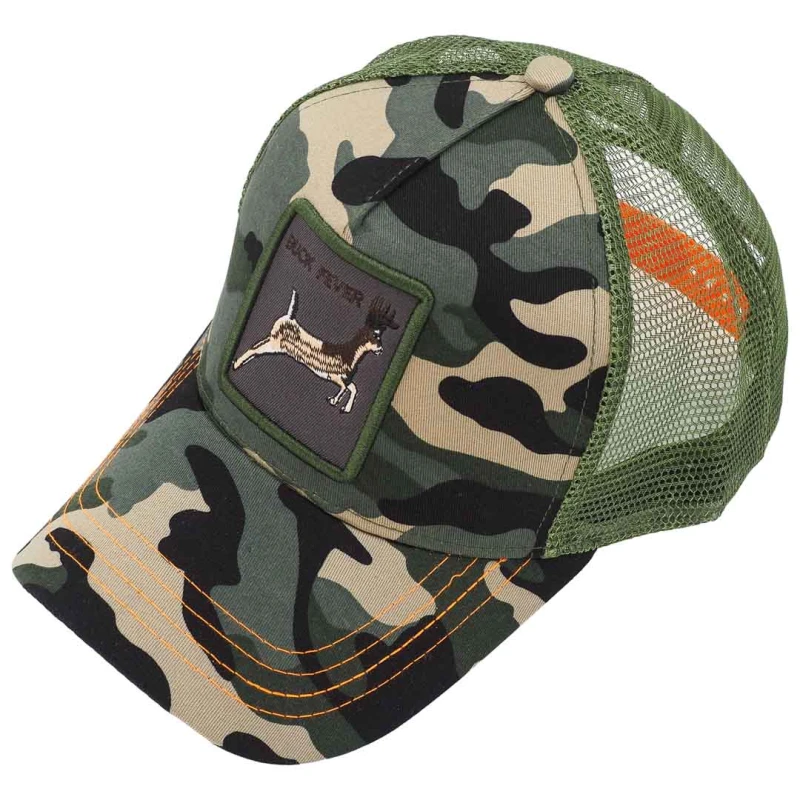 KA482 Czapka z daszkiem KOZIOŁ z siatką trucker cap moro-zielona 4.jpg