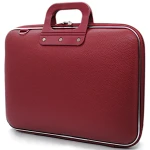 Torba na laptopa damska 15,6" bordowa usztywniana