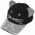 KA505 Czapka z daszkiem dziecięca KOT czarna 4.jpg