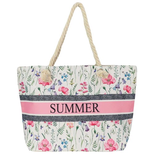 KA529 Torba plażowa duża SUMMER różowa na zamek (1).jpg
