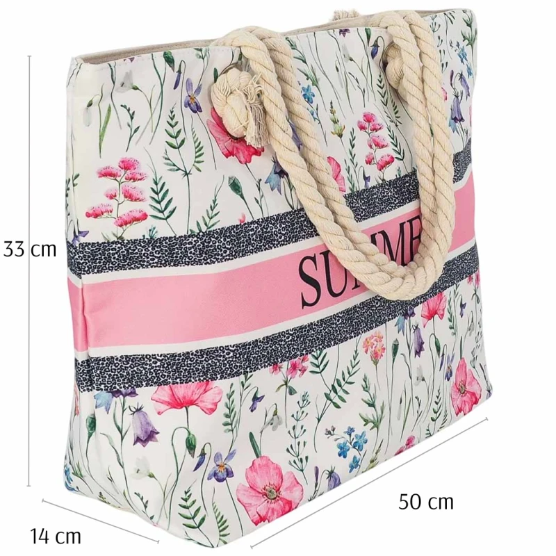 KA529 Torba plażowa duża SUMMER różowa na zamek (2).png