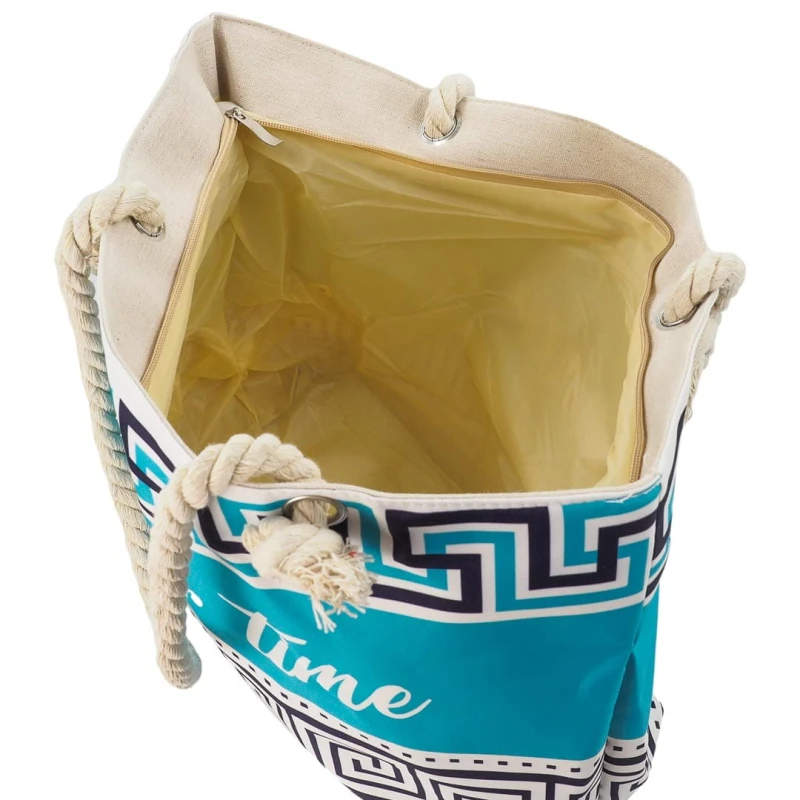 KA558 Torba plażowa duża SUMMER TIME niebieska na zamek 5.jpg