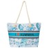 KA559 Torba plażowa duża LOVE SUMMER niebieska na zamek 1.jpg