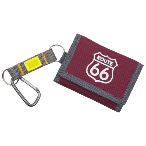 KA570 Portfel młodzieżowy mały ROUTE 66 bordowy ze smyczą 1.jpg