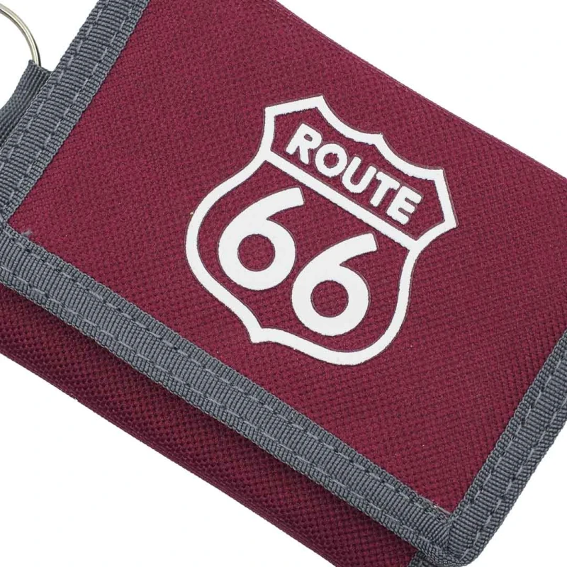 KA570 Portfel młodzieżowy mały ROUTE 66 bordowy ze smyczą 4.jpg