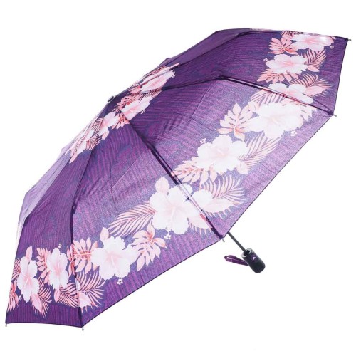 KA596 Parasol damski fioletowy w kwiaty półautomat 1.jpg