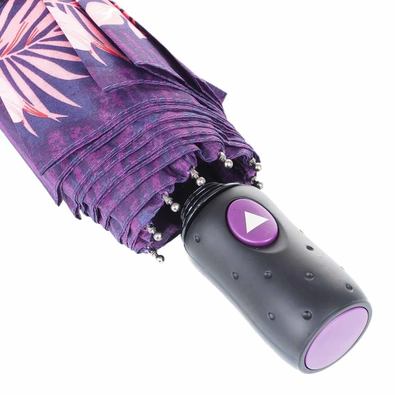 KA596 Parasol damski fioletowy w kwiaty półautomat 5.jpg