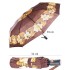 KA597 Parasol damski brązowy w kwiaty półautomat 7.jpg