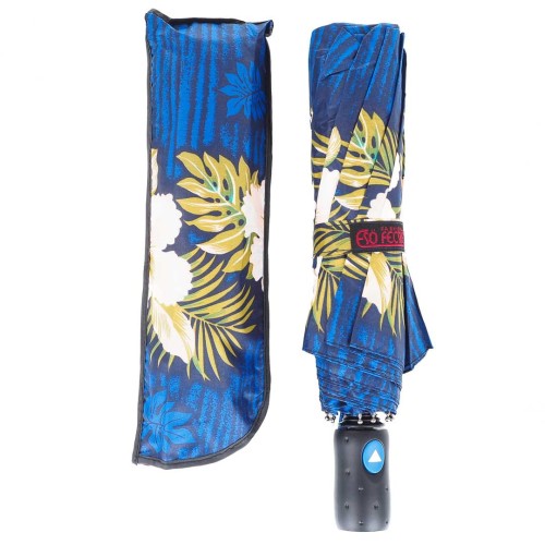 KA598 Parasol damski granatowy w kwiaty półautomat 4.jpg