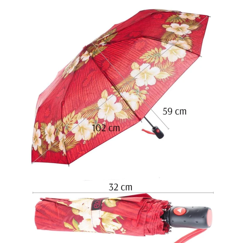 KA599 Parasol damski czerwony w kwiaty półautomat 7.jpg