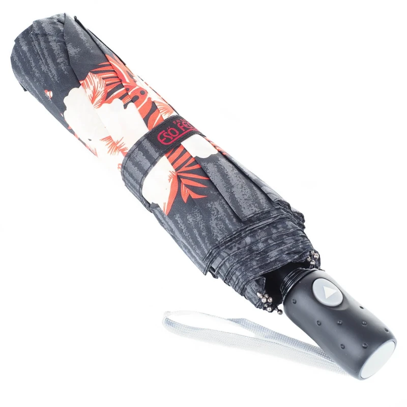 KA600 Parasol damski grafitowy w kwiaty półautomat 3.jpg