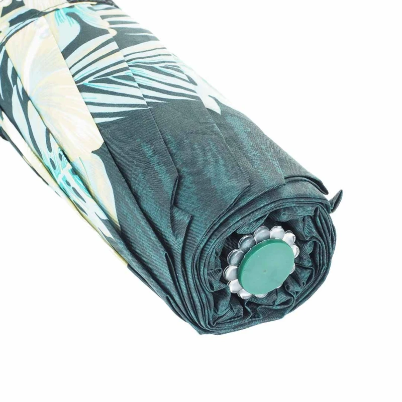 KA601 Parasol damski zielony w kwiaty półautomat 6.jpg