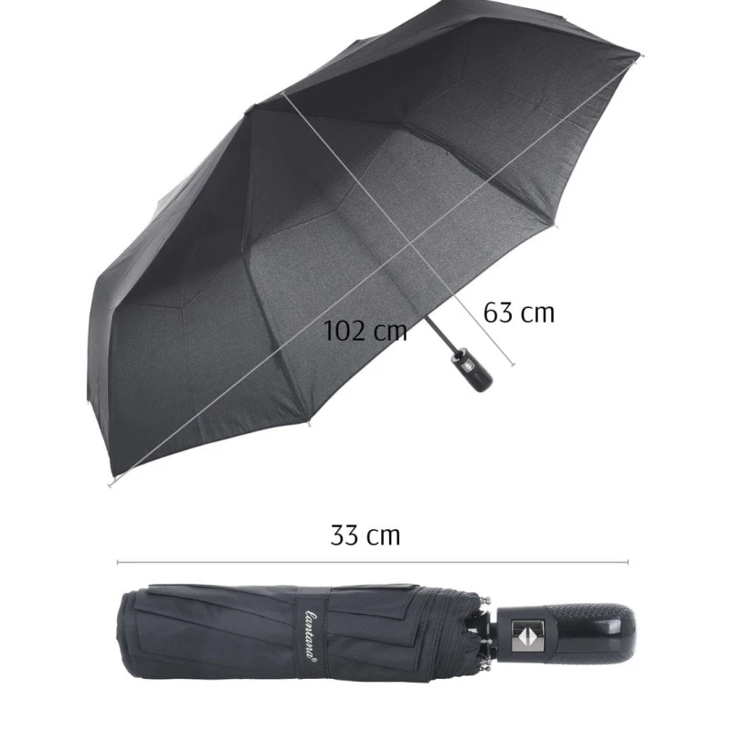 KA641 Parasol czarny pełen automat mocny i elegancki skóra węża 11.jpg