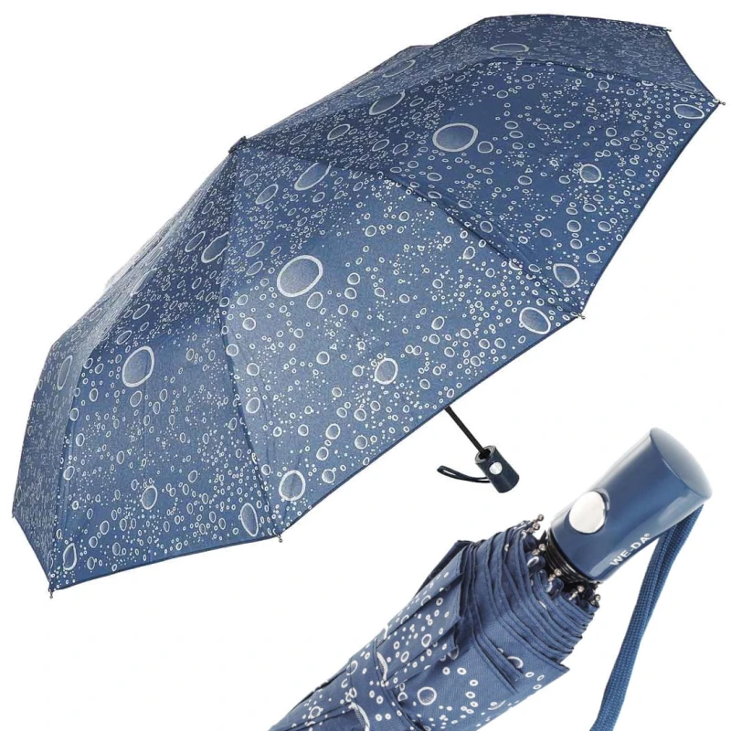 KA710 Parasol granatowy krople deszczu półautomat WE-DA (1).jpg