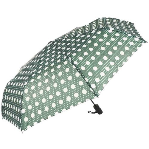 KA622 Parasol zielony w kółka damski półautomat 1.jpg