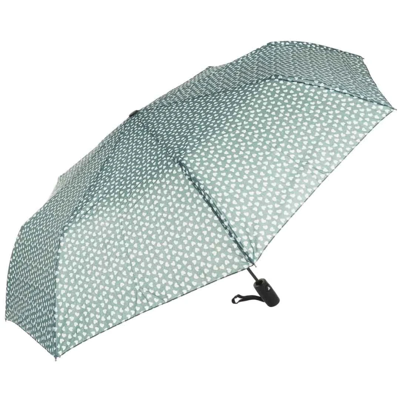 KA623 Parasol ciemnozielony w serca damski półautomat 1.jpg