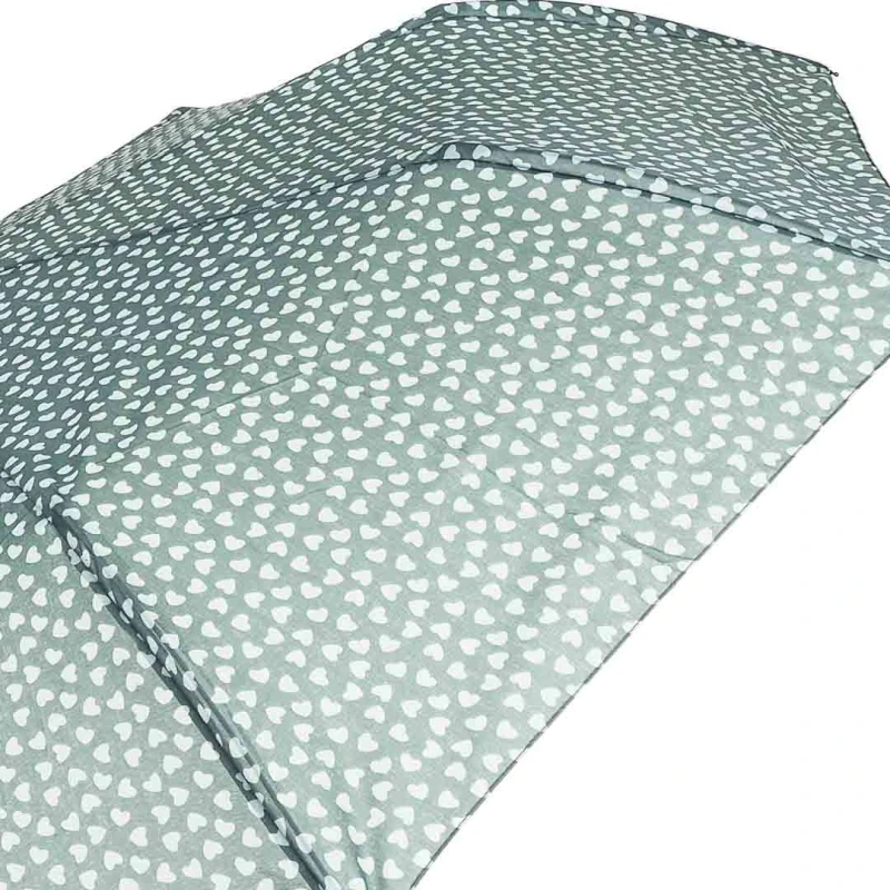 KA623 Parasol ciemnozielony w serca damski półautomat 3.jpg
