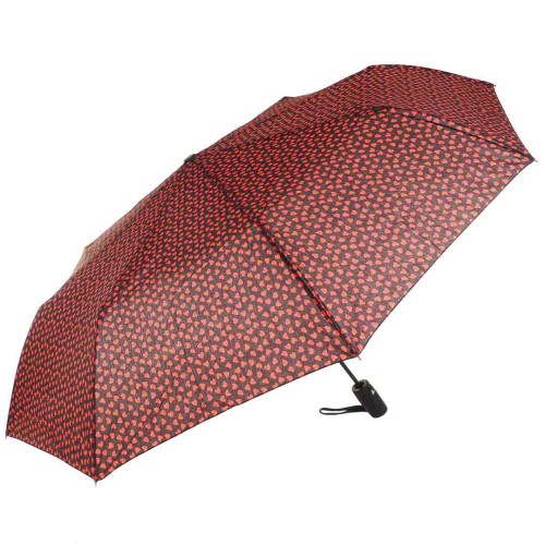 KA625 Parasol czarno-bordowy w serca damski półautomat 1.jpg