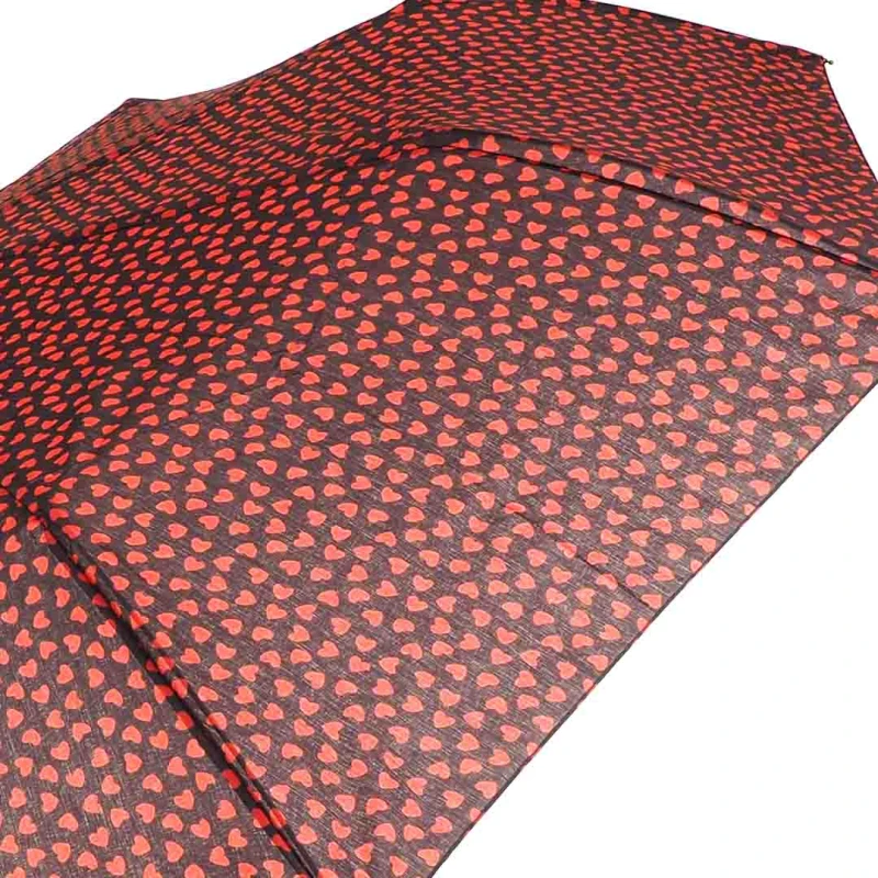 KA625 Parasol czarno-bordowy w serca damski półautomat 3.jpg