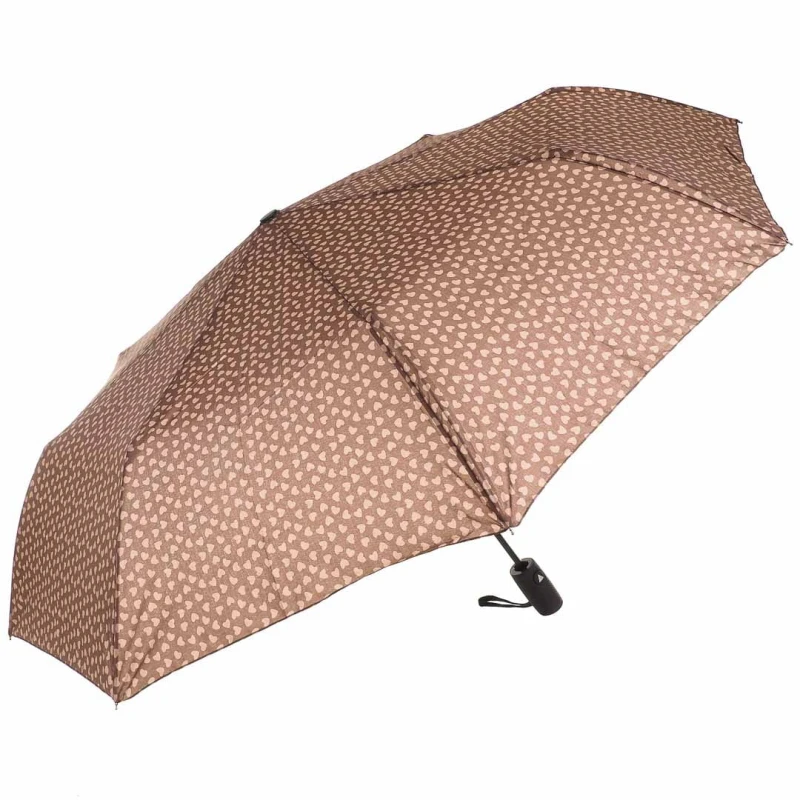 KA627 Parasol brązowy w serca damski półautomat 1.jpg