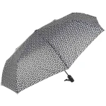 Parasol czarny w serca damski półautomat