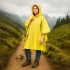 KA725 Płaszcz przeciwdeszczowy żółty poncho peleryna damski, męski 2.jpg