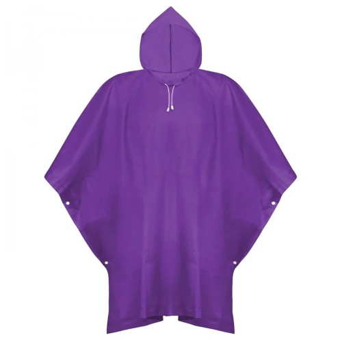 KA726 Płaszcz przeciwdeszczowy dziecięcy 120-160 cm poncho fioletowy 1.jpg