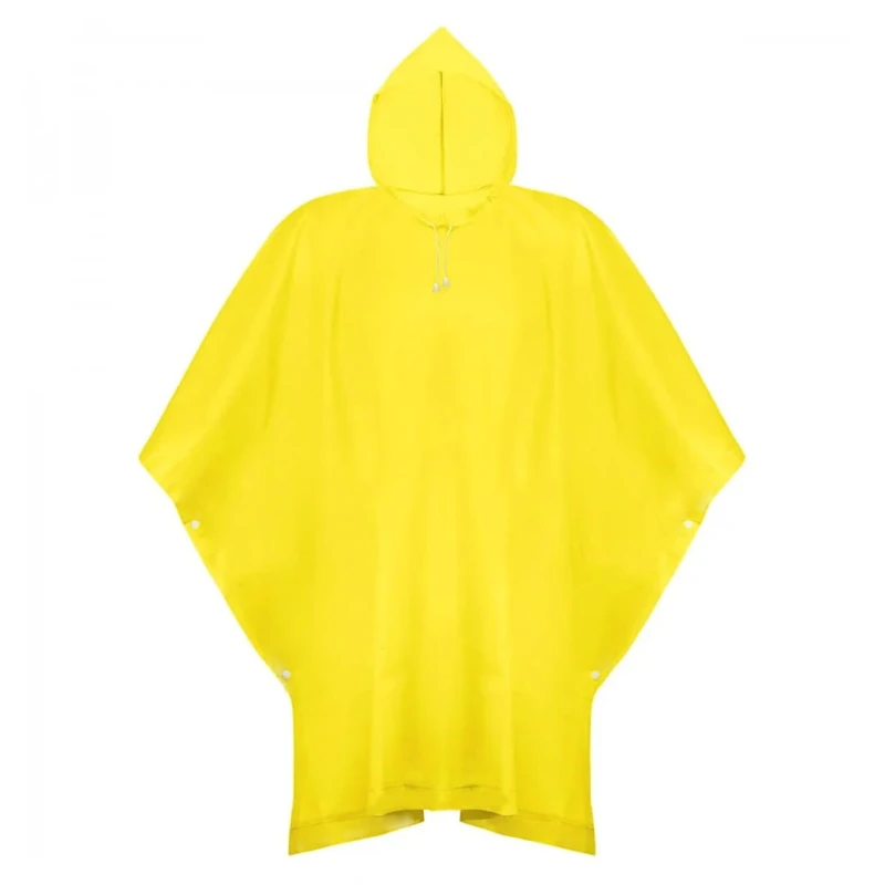 KA729 Płaszcz przeciwdeszczowy dziecięcy  120-160 cm poncho żółty 1.jpg